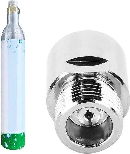 Adattatore CO2 con imballaggio - Adattatore cilindro CO2 - Femmina TR21-4 a Maschio CGA320 - per Soda Club.