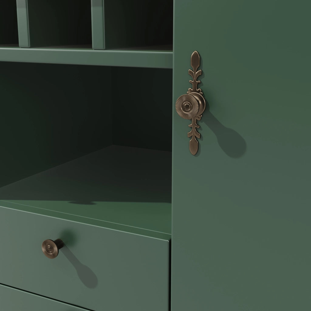 Tavolo da bar estensibile 360¡ã - Zephmum- Regolabile 120-180cm, verde scuro