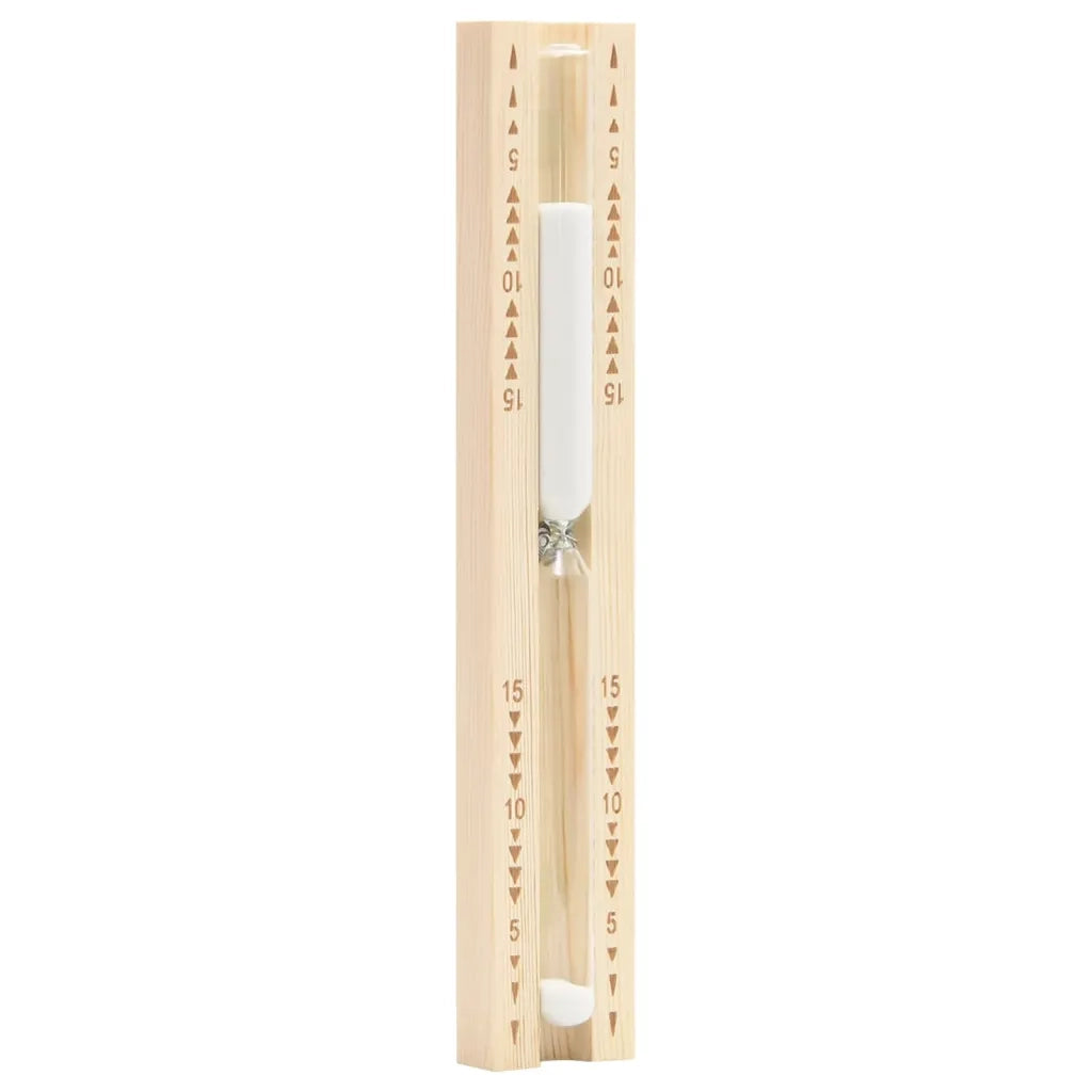 Set Timer Igrotermografo e Clessidra Sauna 2 in 1 Massello Pino CFW6548550