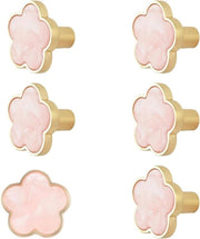 Accessori Cucina Decorativi e Creativi - Knoppe a Fiamma con Disegno di Fiore Rosa - 6 Pack