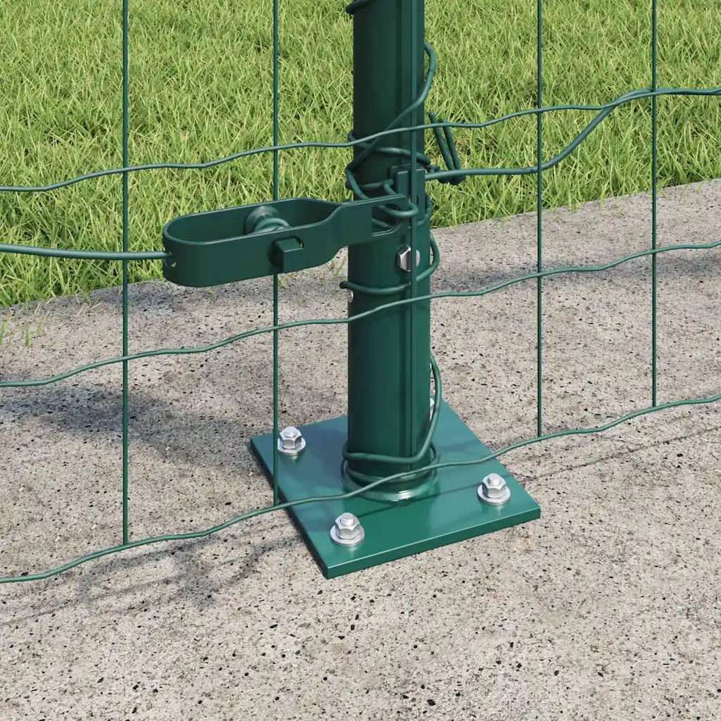 Recinzione da Giardino | Recinzione con Posto Verde 1,5 x 10 m Acciaio