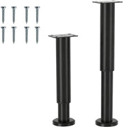 Set di 2 Supporti per Mobili Regolabili in Alto 25-43 cm