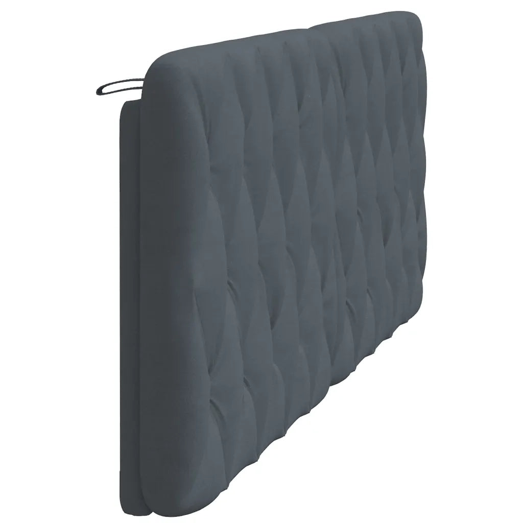 Cuscino Testiera Grigio Scuro 200 cm in Velluto CFW7401645