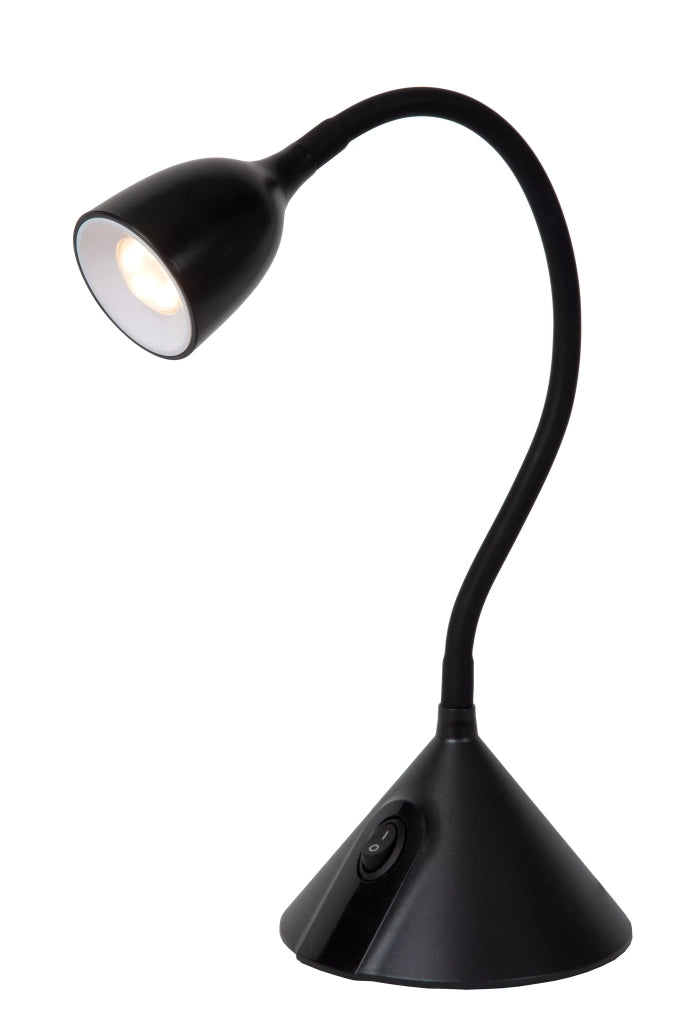 Lampada da scrivania nera regolabile LED 3,2W Milo Lucide