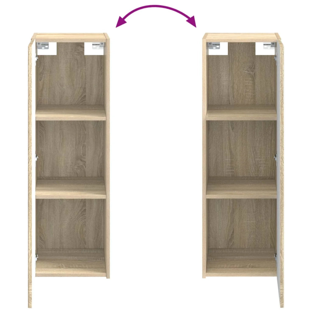 Set di Armadi da Bagno 4 pz Rovere Sonoma Legno ingegnerizzato 3407385