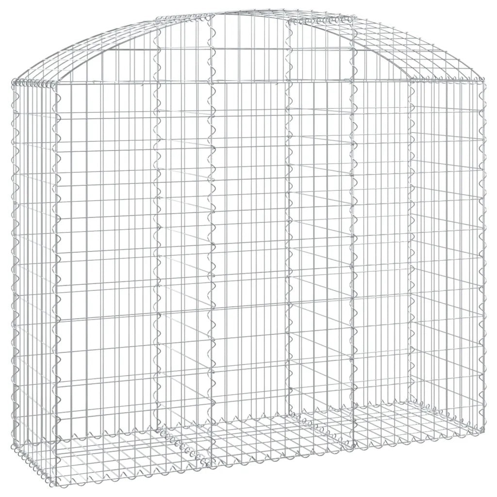 Cesto Gabbione ad Arco 150x50x120/140 cm Ferro Zincato 153456