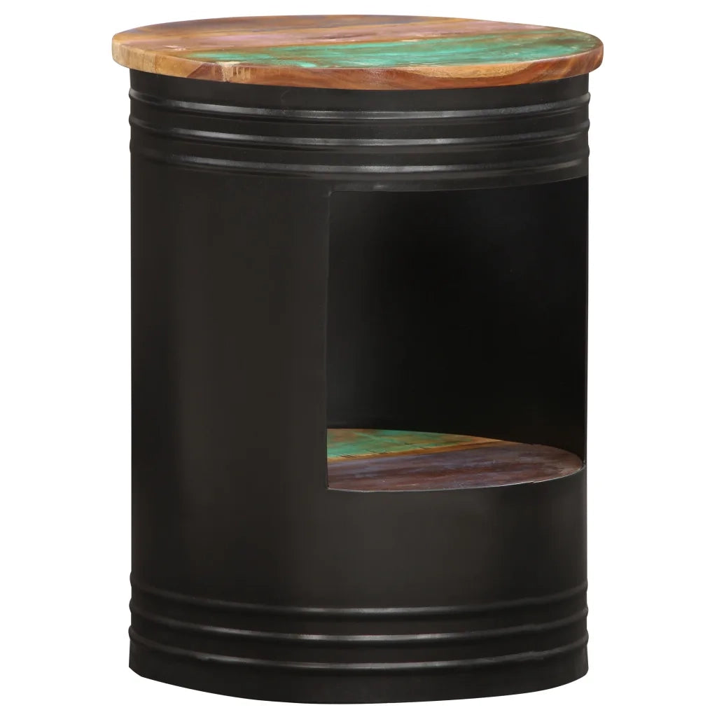 Tavolino da Salotto 43x55 cm in Legno Massello di Recupero 287486