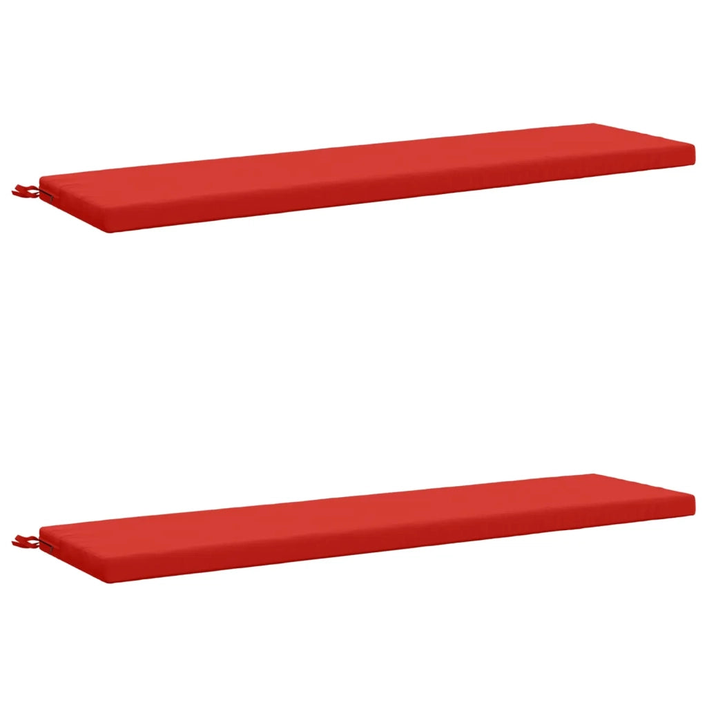 Cuscini per Panchina a 2 Pezzi SOEST 2 pz 100% Poliestere Rosso 949015
