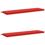 Cuscini per Panchina a 2 Pezzi SOEST 2 pz 100% Poliestere Rosso 949015