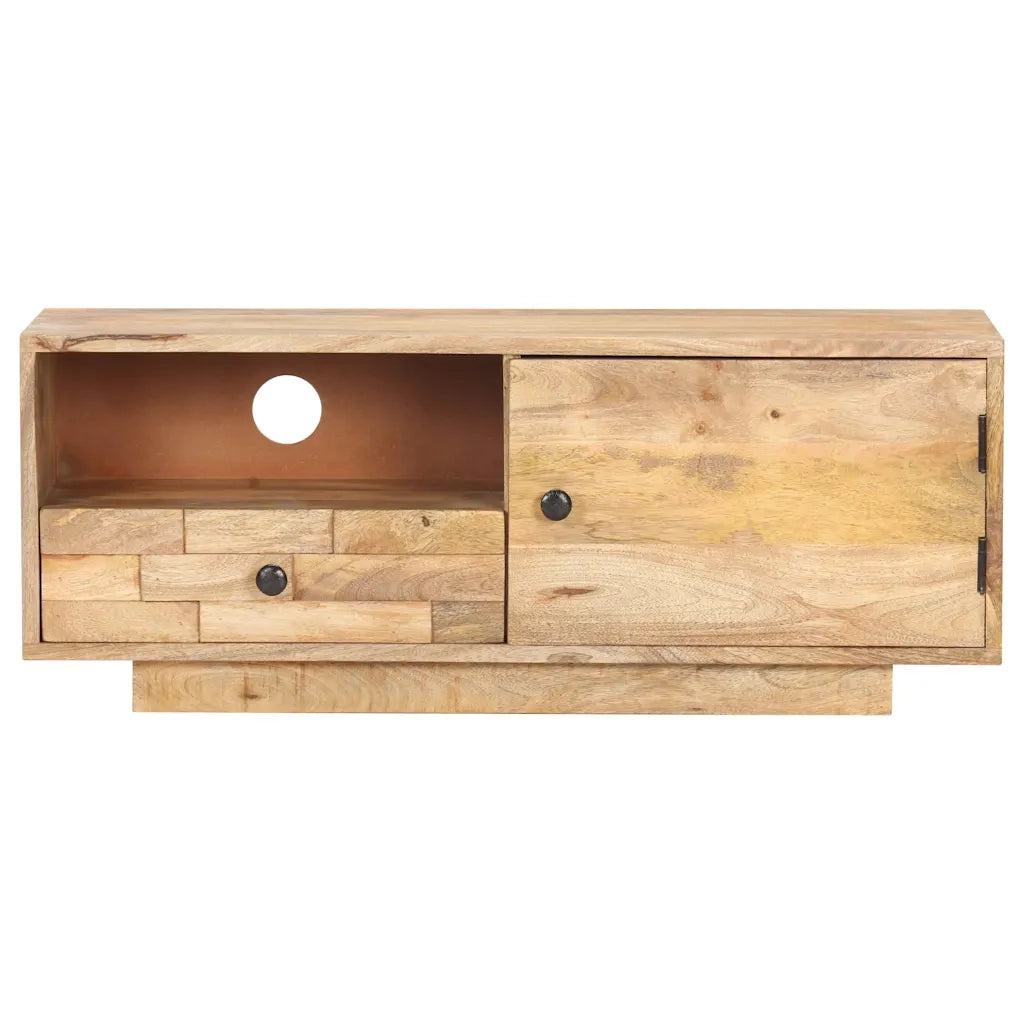 Mobile Porta TV 90x30x35 cm in Legno Massello di Mango 320466