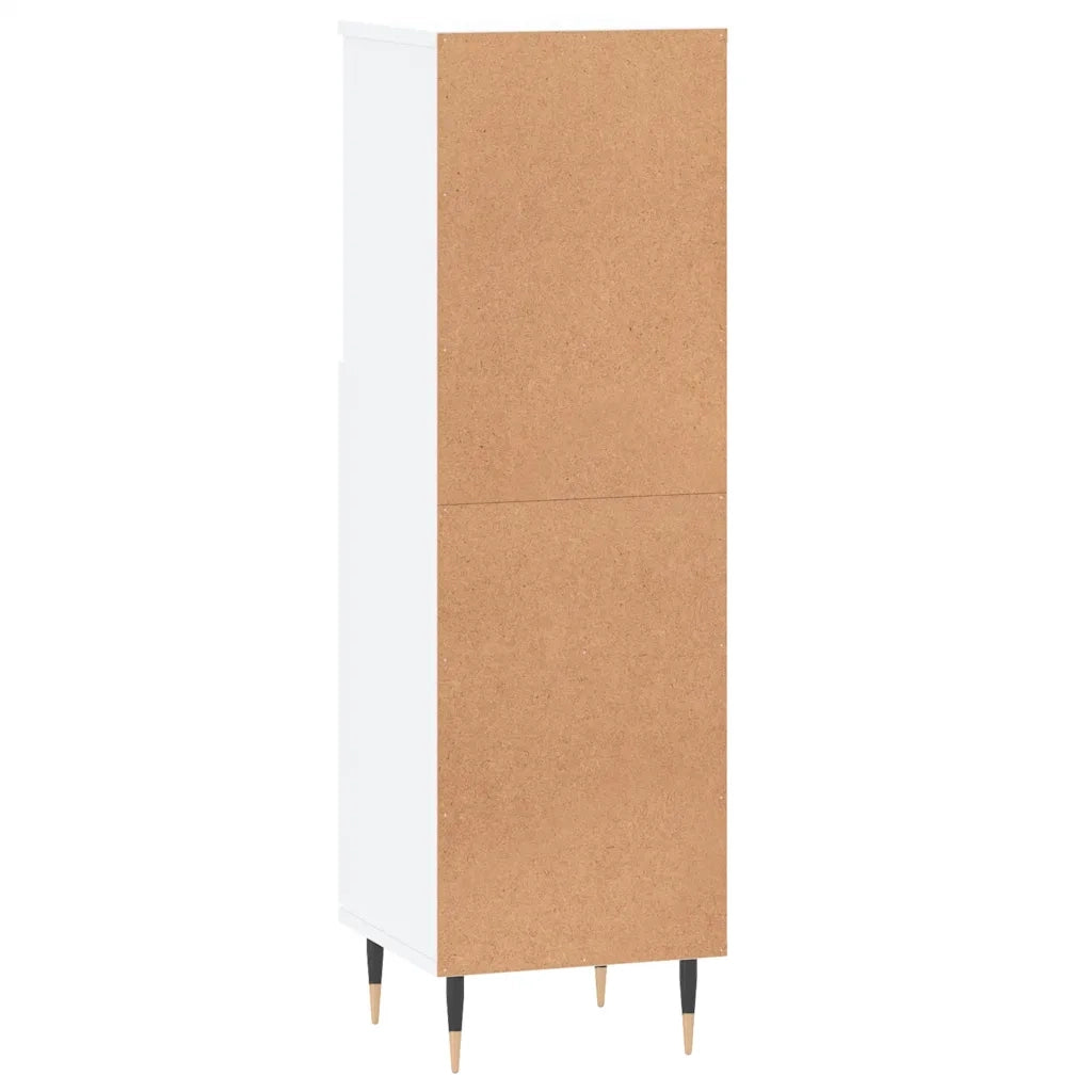 Armadietto da Bagno | Armadio da bagno Bianco 30x30x100 cm in Legno Multistrato