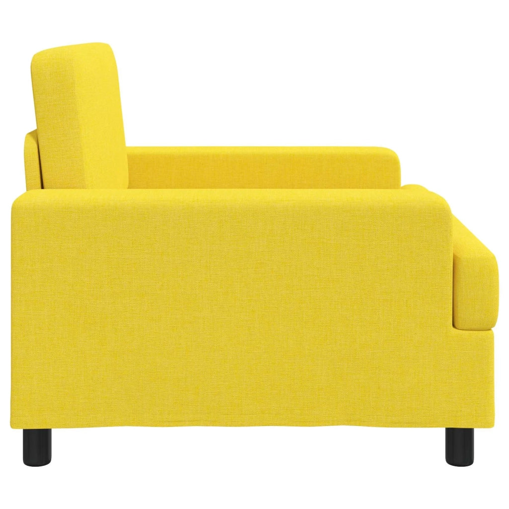 Poltrona Giallo Chiaro Tessuto 42043463