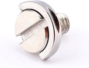 Stativo Digitale per Camera con Placa Captive a Raccordo D Ring e Adattatore UNC a Vite Rapida in Acciaio Inox - 2 pezzi