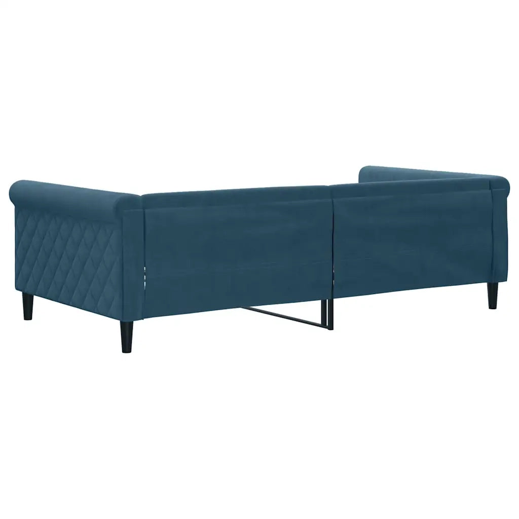Letto singolo | Letto per adulti | Letto da Giorno Blu 100x200 cm in Velluto