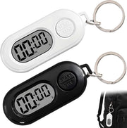 Due Timer Digitale Portatile - Conteggio Aumento Decremento - Per Fitness - Palestre - Studio e Esterno - Nero e Bianco