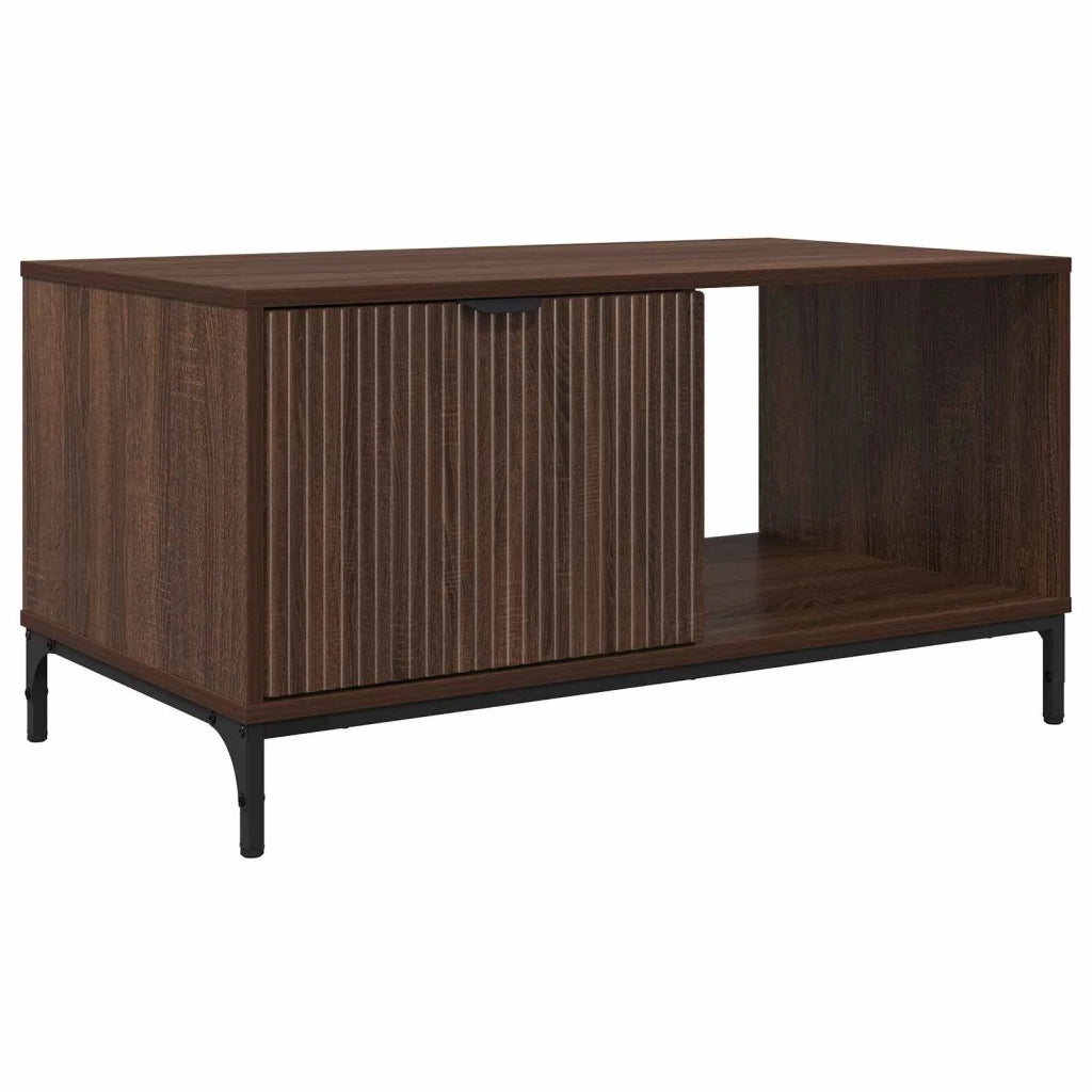 Tavolino da salotto con cassetto Rovere Marrone 90 x 49 x 46 cm 883451