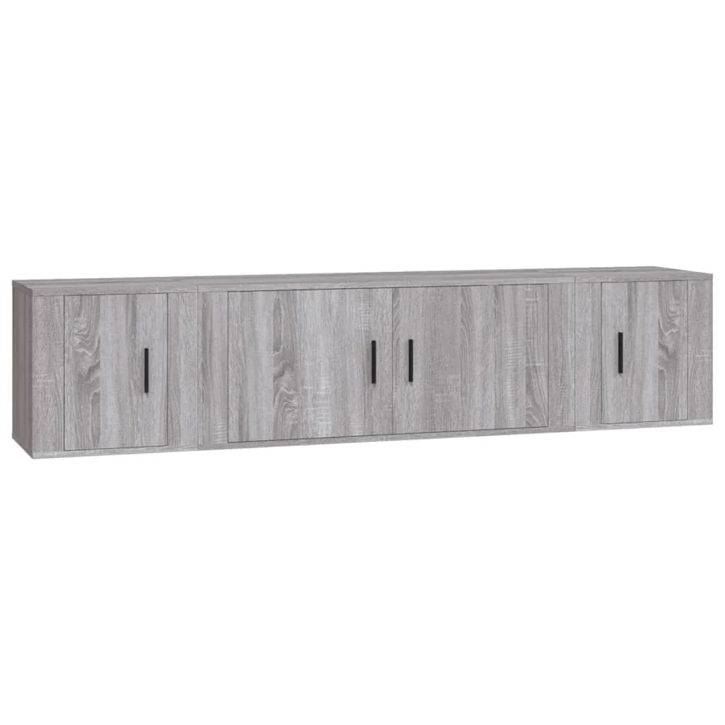 Set di mobili in legno ingegnerizzato Sonoma da 3 pezzi (mobile credenza mobile TV soggiorno camera da letto salotto) - 02_0024627