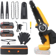 Mini Segatutto a Batteria 6 pollici - Segatutto Portatile Senza Fili con 2 Batterie - Ideale per la Potatura e la Sezione del Legno