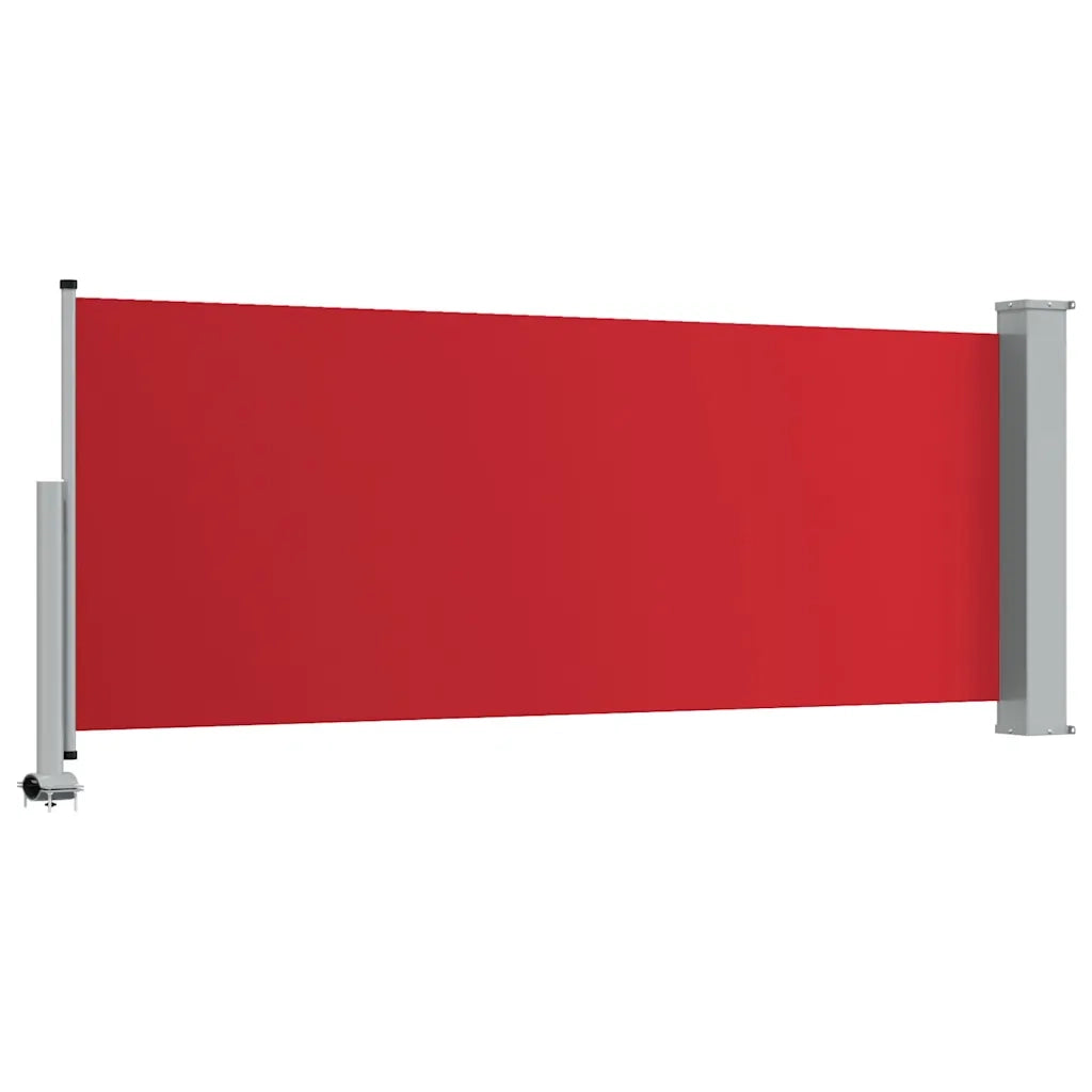 Tenda Laterale Retrattile per Patio 100x300 cm Rossa 48342