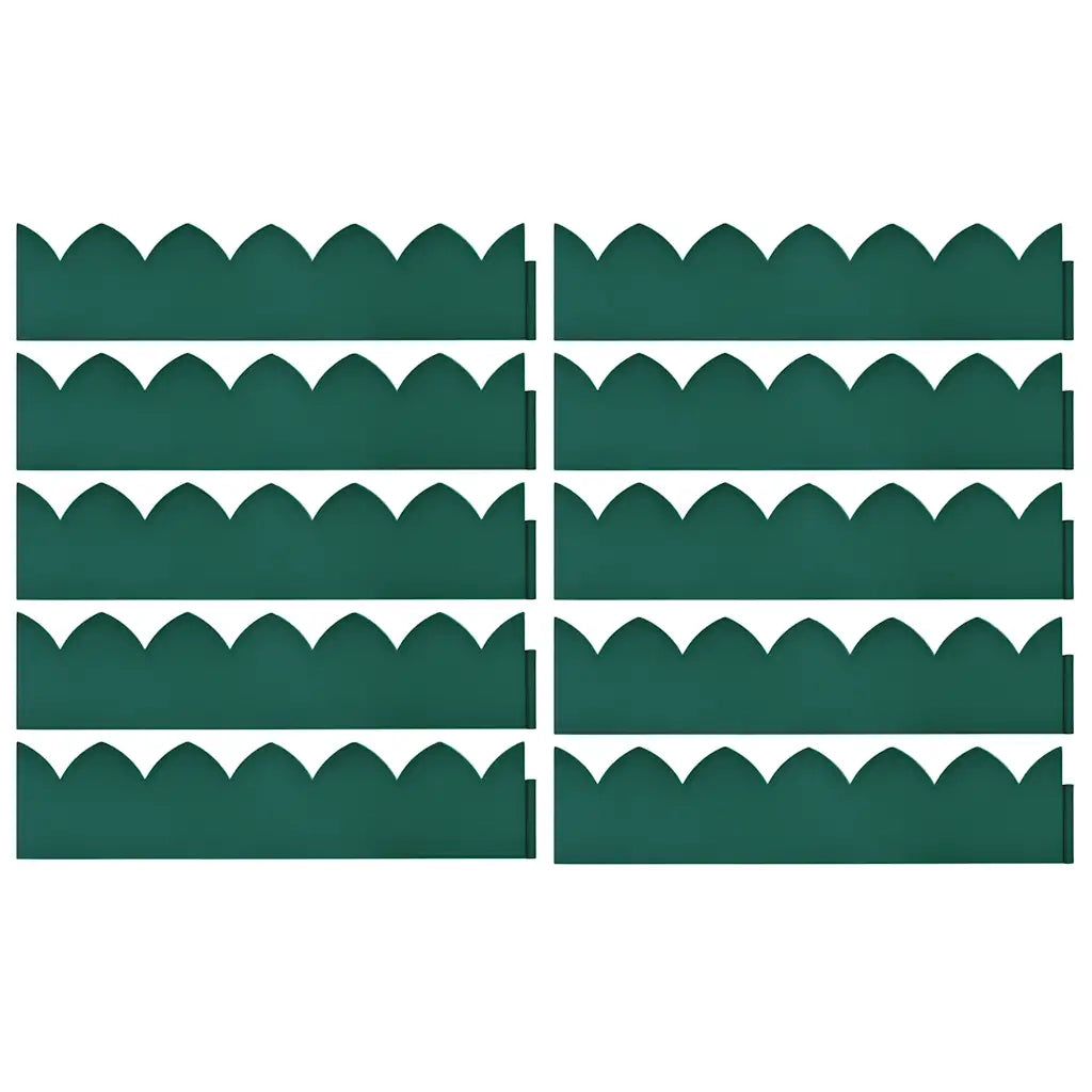 Bordature per Prato 10 pz Verdi 65x15 cm in PP