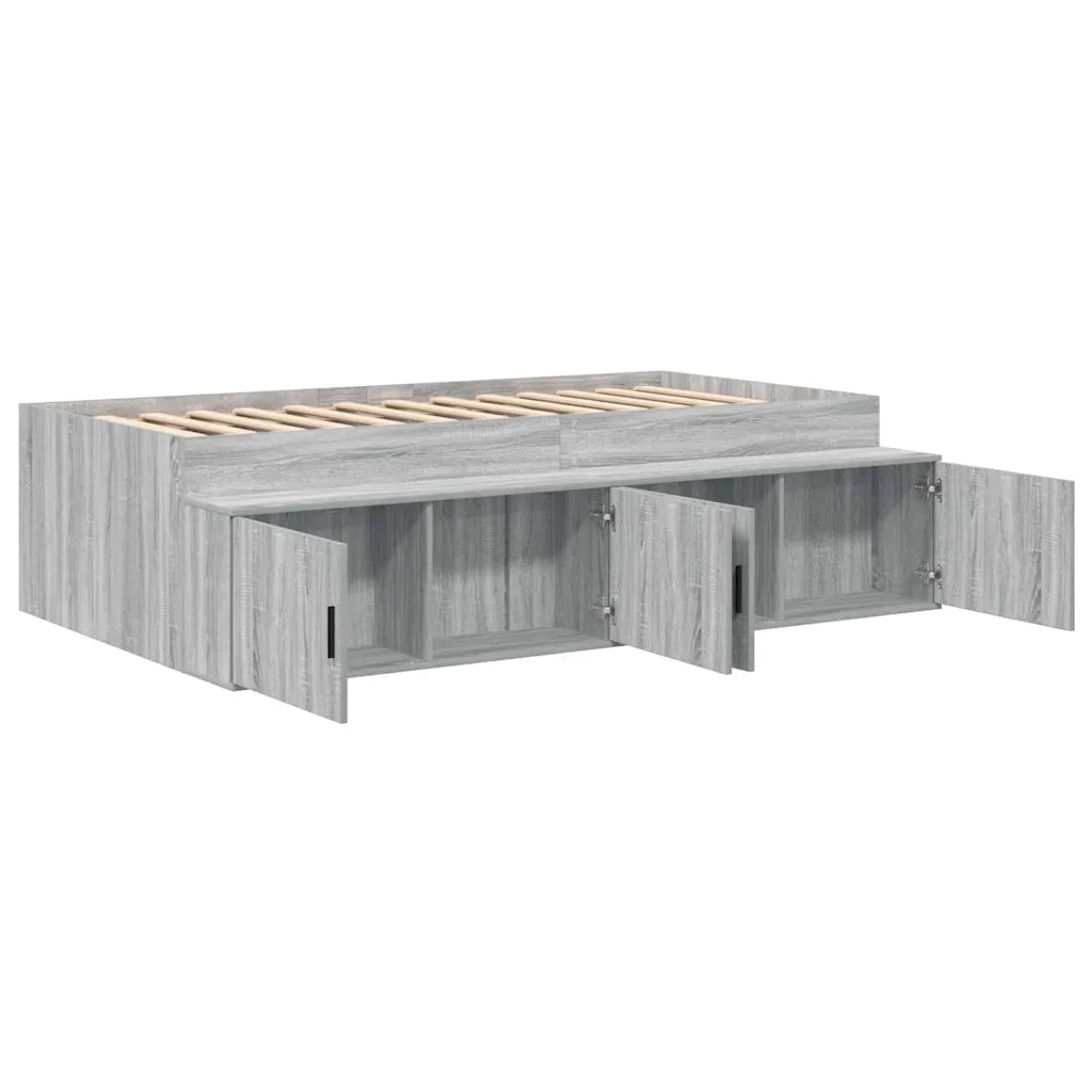 Struttura del letto Grigio Sonoma 80 x 200 cm Legno multistrato 3335202