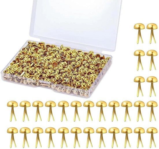Mini Beugels in Papier 500 Stuks - Clips per Scrapbooking e Hobby - Con Copertura Ronde - per Attività Creativa