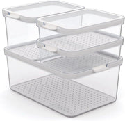 Set 4 contenitori Cauma trasparenti 2x1,2L -  1x2,15L - 1x4,65L