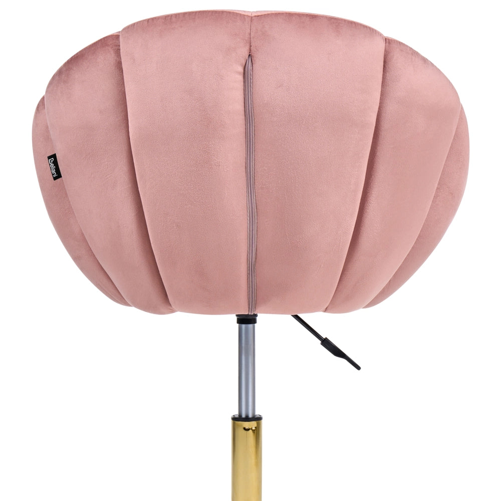 Elegante sedia da ufficio girevole in velluto rosa con base regolabile in altezza Design moderno Home Office