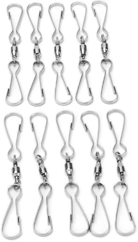 Kit di Ossigenazione per Uccelli Rotante 360° - Set di 10 con Orecchioni a Clip e Orecchioni Rotanti
