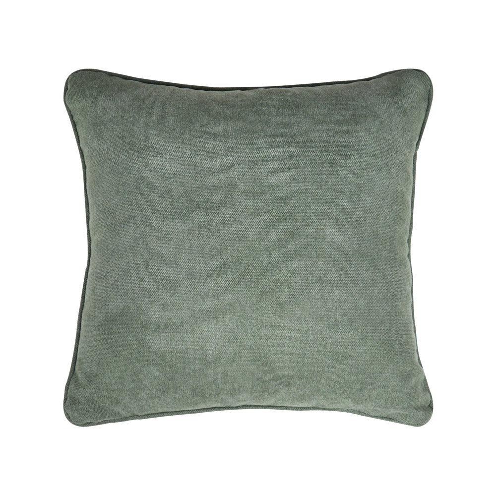 Divano a 2 posti in tessuto con cuscini decorativi, gambe in legno e trapuntatura decorativa, stile retrò, verde