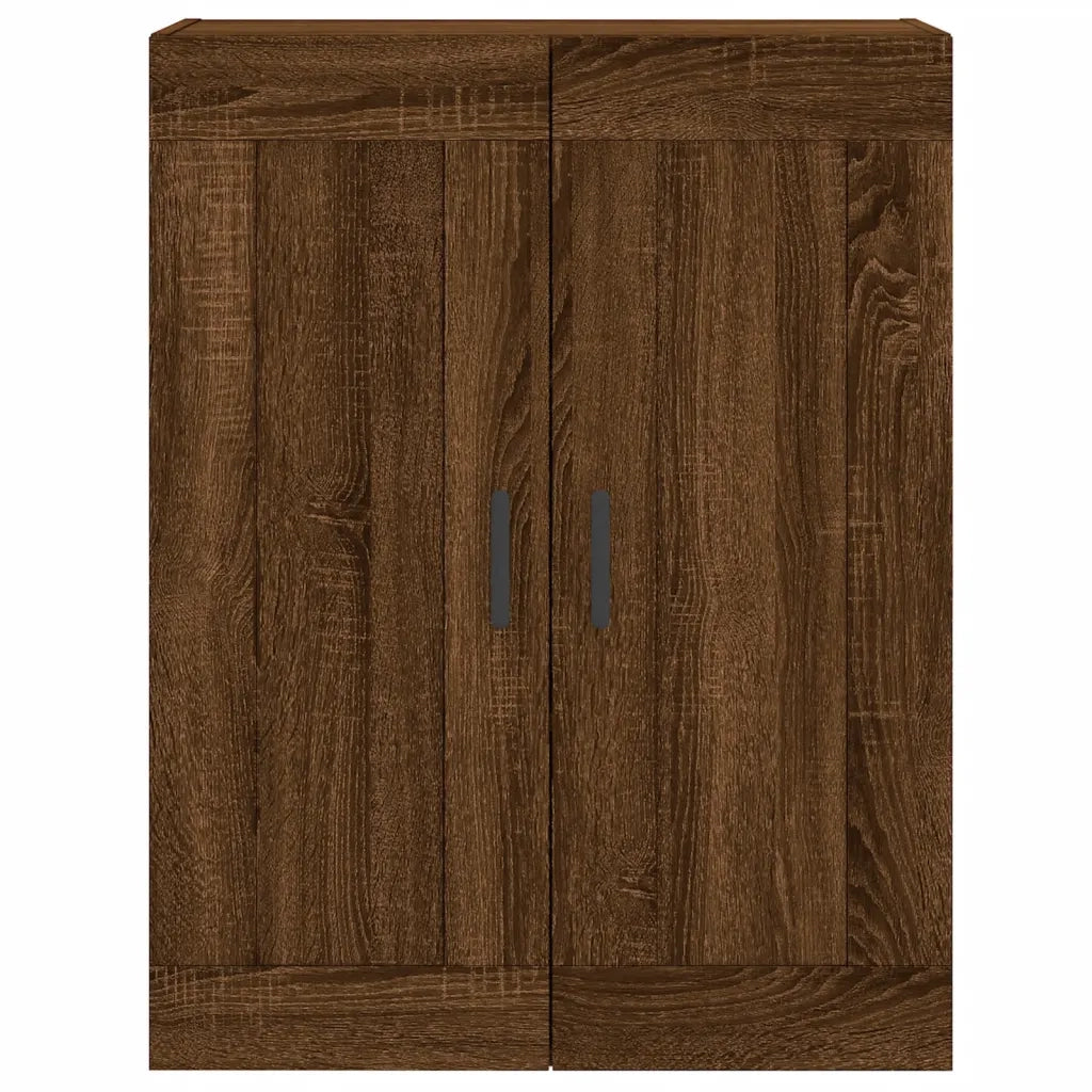 Armadietti a Parete 2 pz Rovere Marrone in Legno Multistrato 3198032