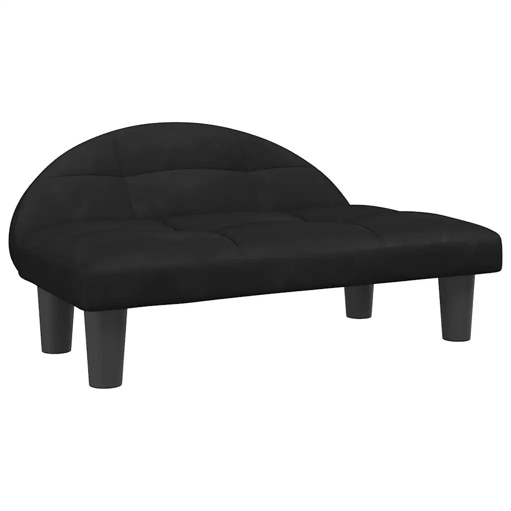 Lettino per Cani Nero 70x52x30 cm in Velluto 171942