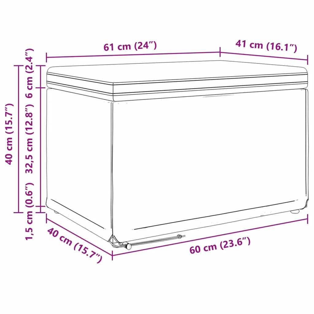 Pouf Grigio chiaro Tessuto e Legno Ingegnerizzato 876758