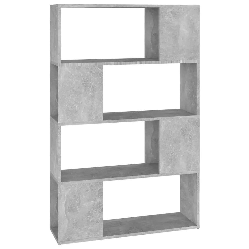 Libreria/Divisorio Grigio Cemento 80x24x124,5 cm in Truciolato