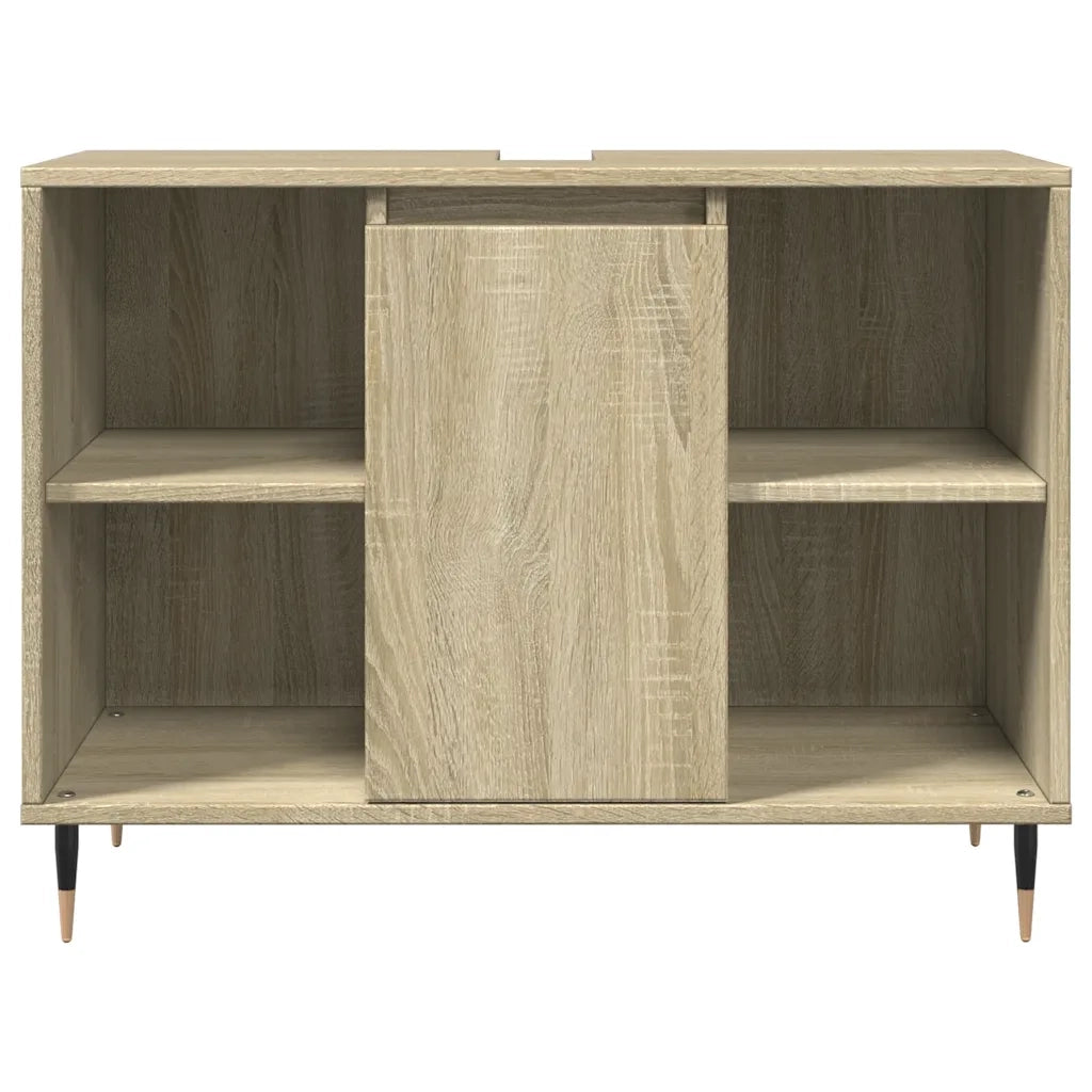 Mobile da Bagno Rovere Sonoma 80x33x60 cm in Legno Multistrato