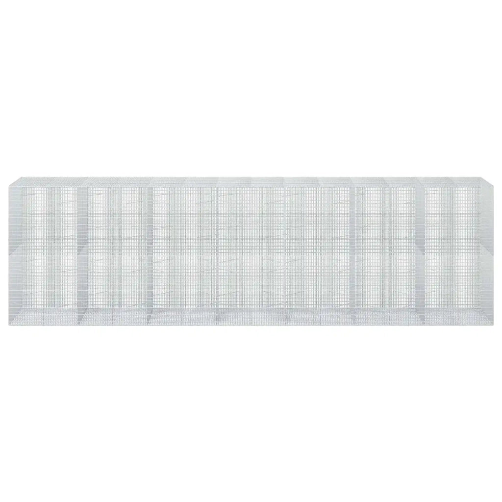 Gabione con filo da 3,5 mm e rete da 5x2,5 cm 700x100x200 cm 3462008