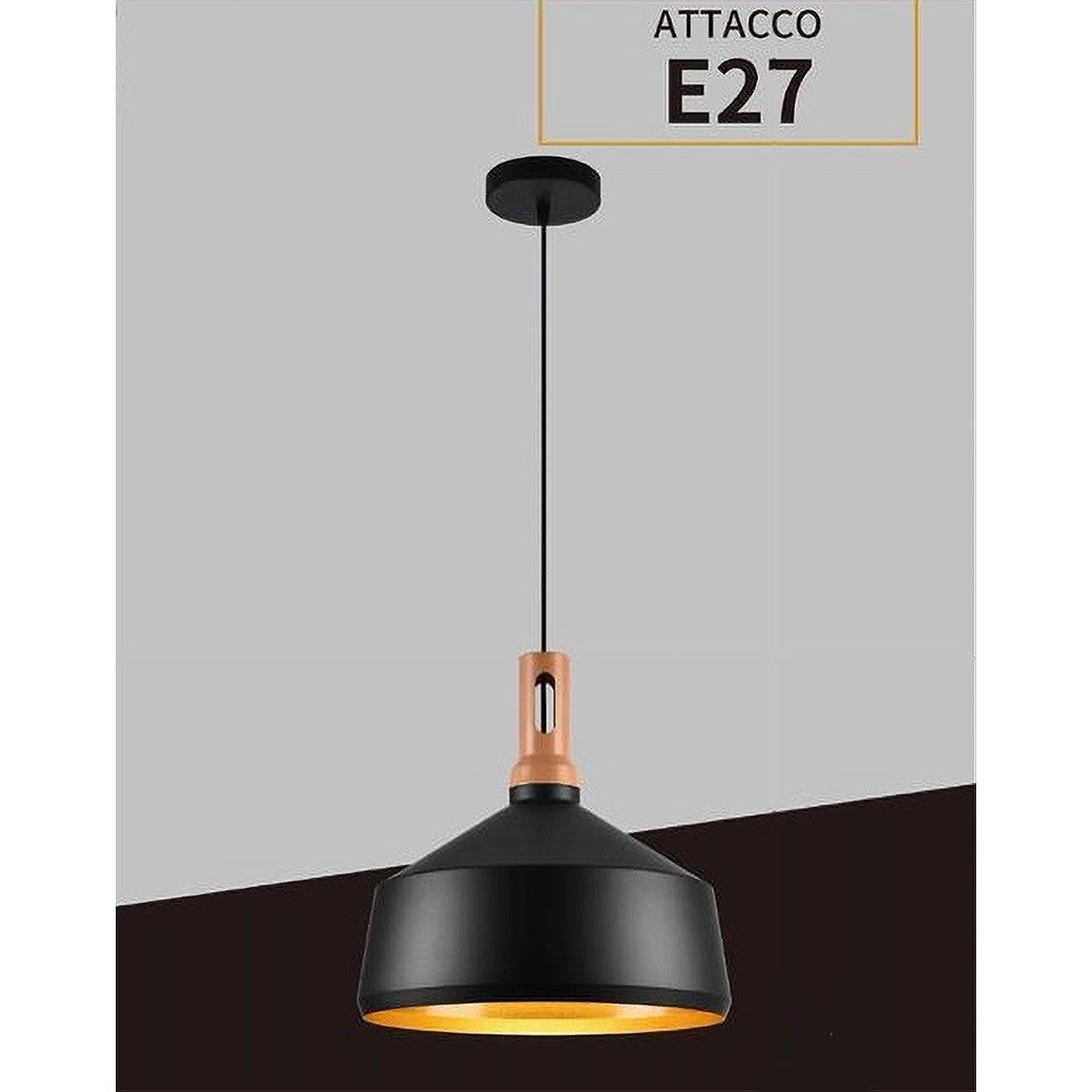 Trade Shop - Lampadario A Sospensione Stile Industriale In Metallo Pendente A Coppa E27 A93 -