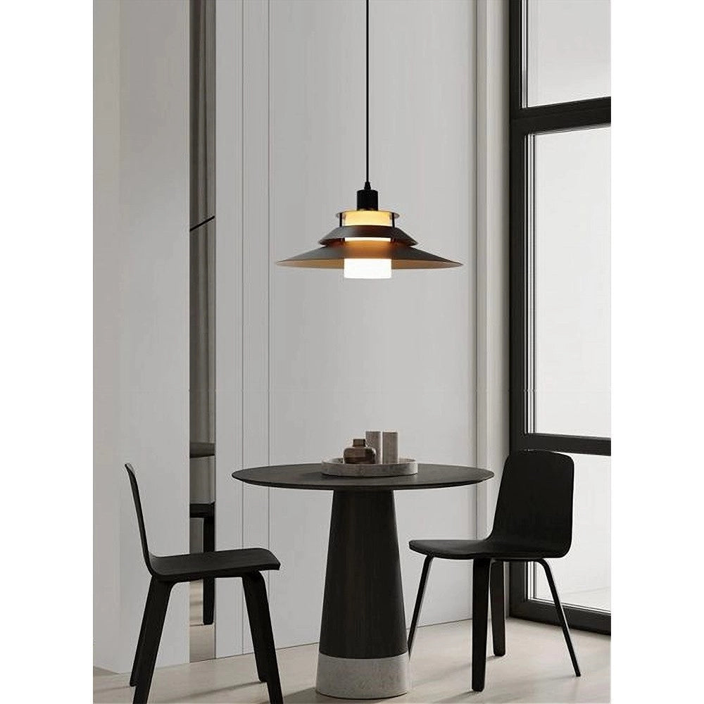 Trade Shop - Lampadario A Sospensione Industriale E27 Lampada Pendente Vintage Retrò Lp-88 - Nero