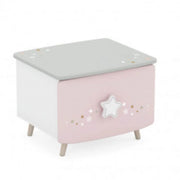 Comodino STELLA (rosa + grigio + bianco)