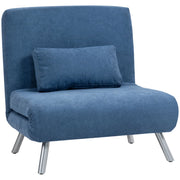 Poltrona letto ¨C zephmum ¨C Tessuto blu