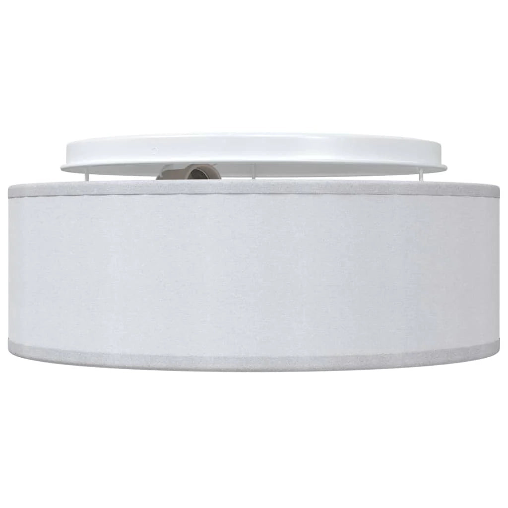 Lampada da soffitto con faretto dal design moderno 30 x 30 x 13,5 cm atmosfera accogliente tessuto grigio 02_0058421