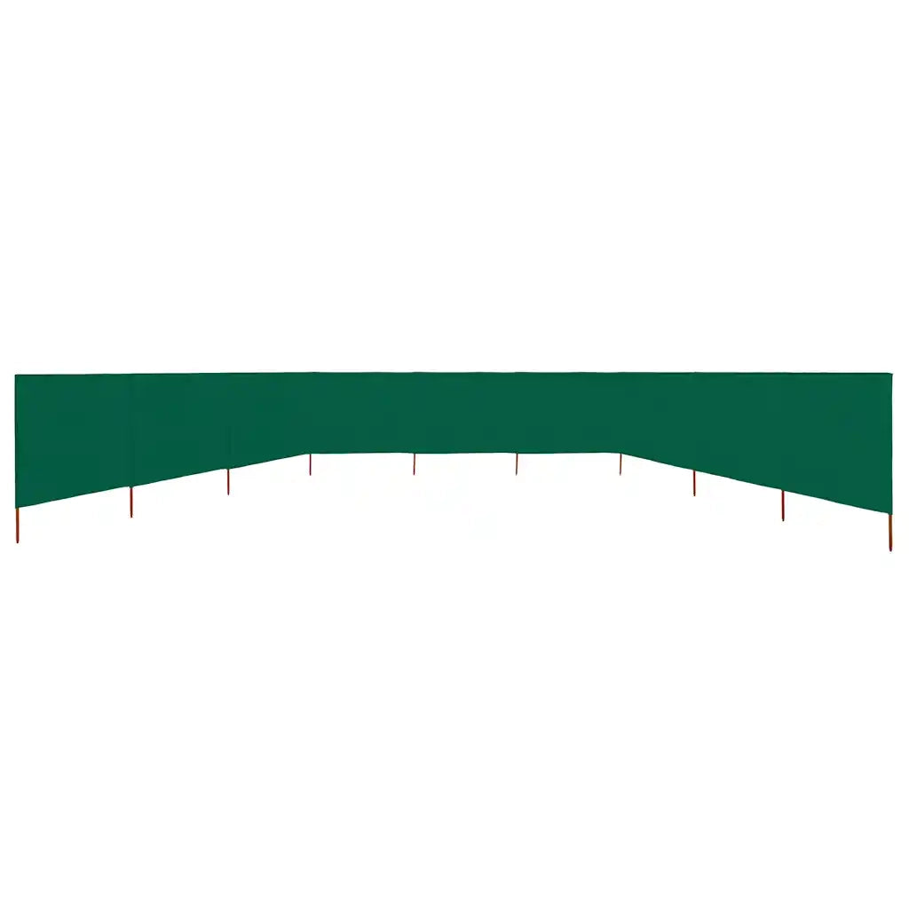 Paravento a 9 Pannelli in Tessuto 1200x120 cm Verde CFW9494664