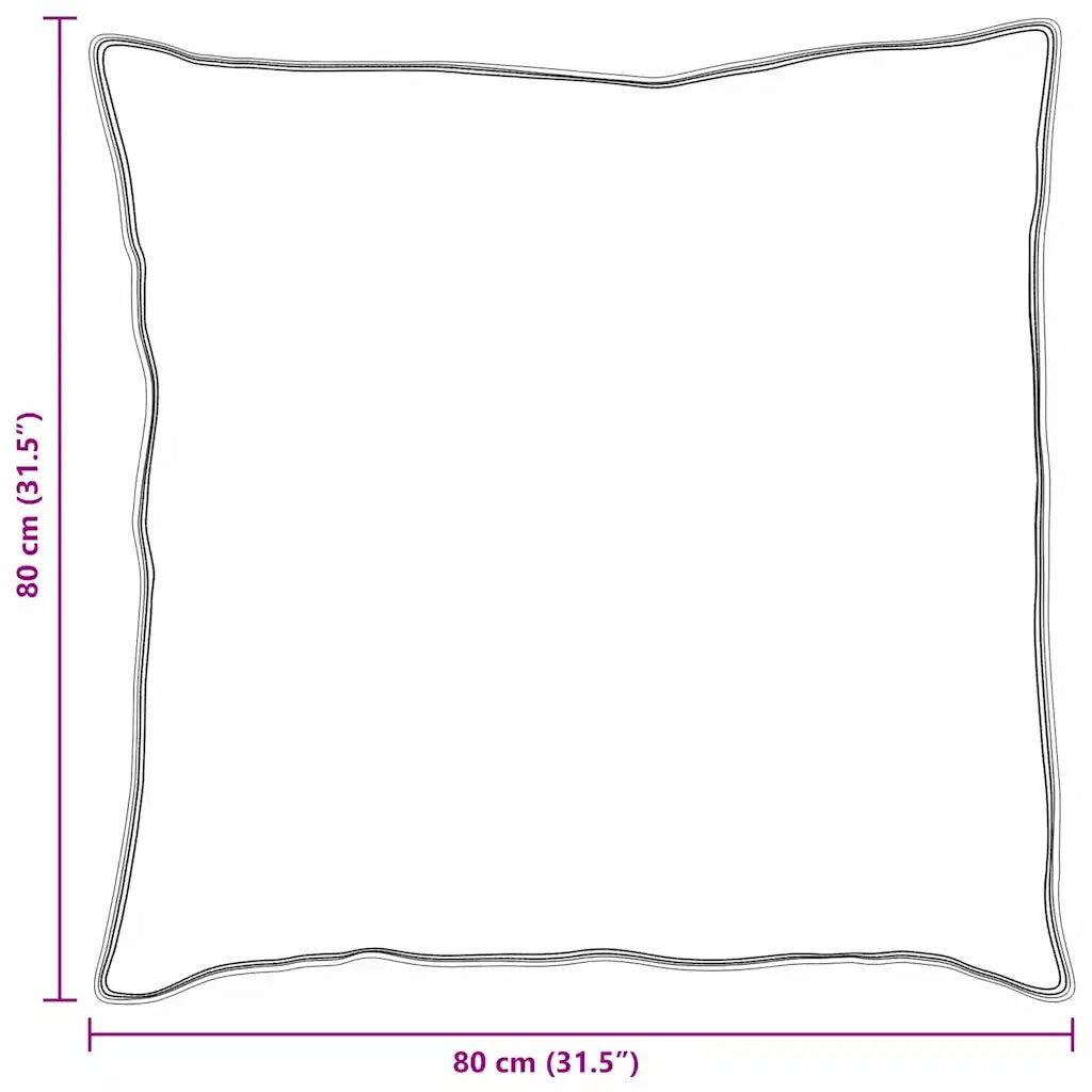 Cuscino con cuscino Bianco 80 x 80 cm Piuma CFW8128651