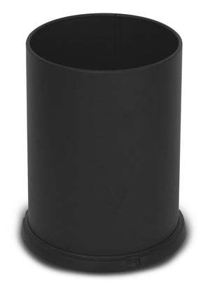 Pattumiera Gettacarte Ø25xh34 cm da Interno In Acciaio Verniciato Nero