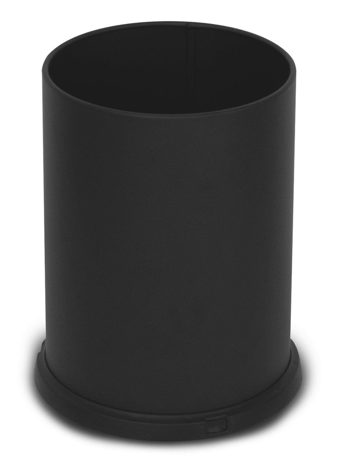 Pattumiera Gettacarte Ø25xh34 cm da Interno In Acciaio Verniciato Nero