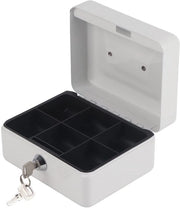 Cassa di sicurezza con chiusura a combinazione e cassetto di sicurezza con 6 compartimenti, maniglia e chiusura a chiave, impermeabile