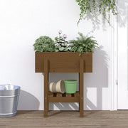 Fioriera da Giardino Ambra 62x30x69 cm Legno Massello di Pino 825236