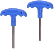 Kit di chiavi T per manubrio - 2 pezzi - 6mm - Acciaio S2 - Progettazione ergonomico - Ideale per biciclette/ mobili - Chiave a lama hexagonale