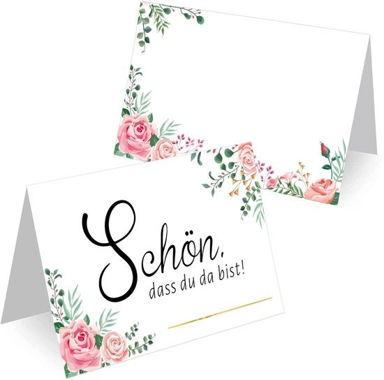 Carta da tavola 60 pezzi - Supporto per carta da tavola - Carte da tavola per la disposizione - Carte da ringraziamento - Decorazione da festa - Messaggio personale - Carta da ringraziamento

Specifiche tecniche: 
60 pezzi