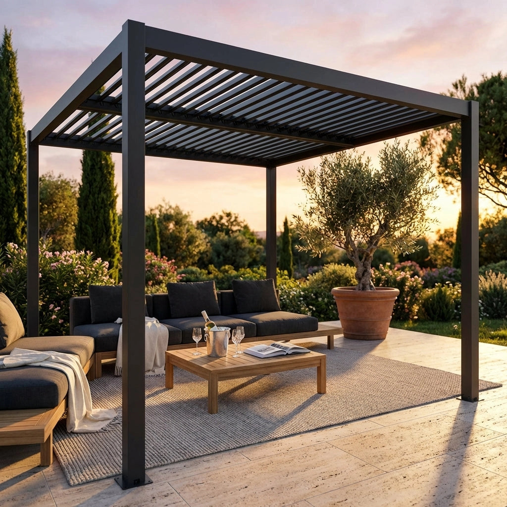 Pergola bioclimatica in alluminio - TONY